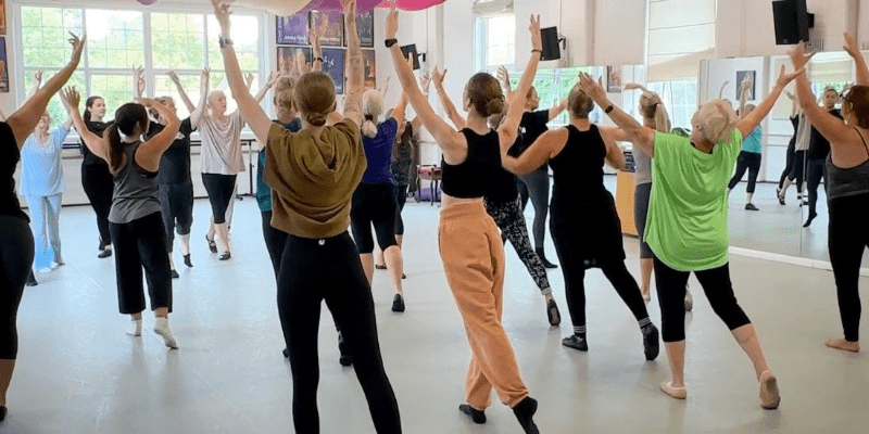 Adult lyrical contemporary dance class Woking